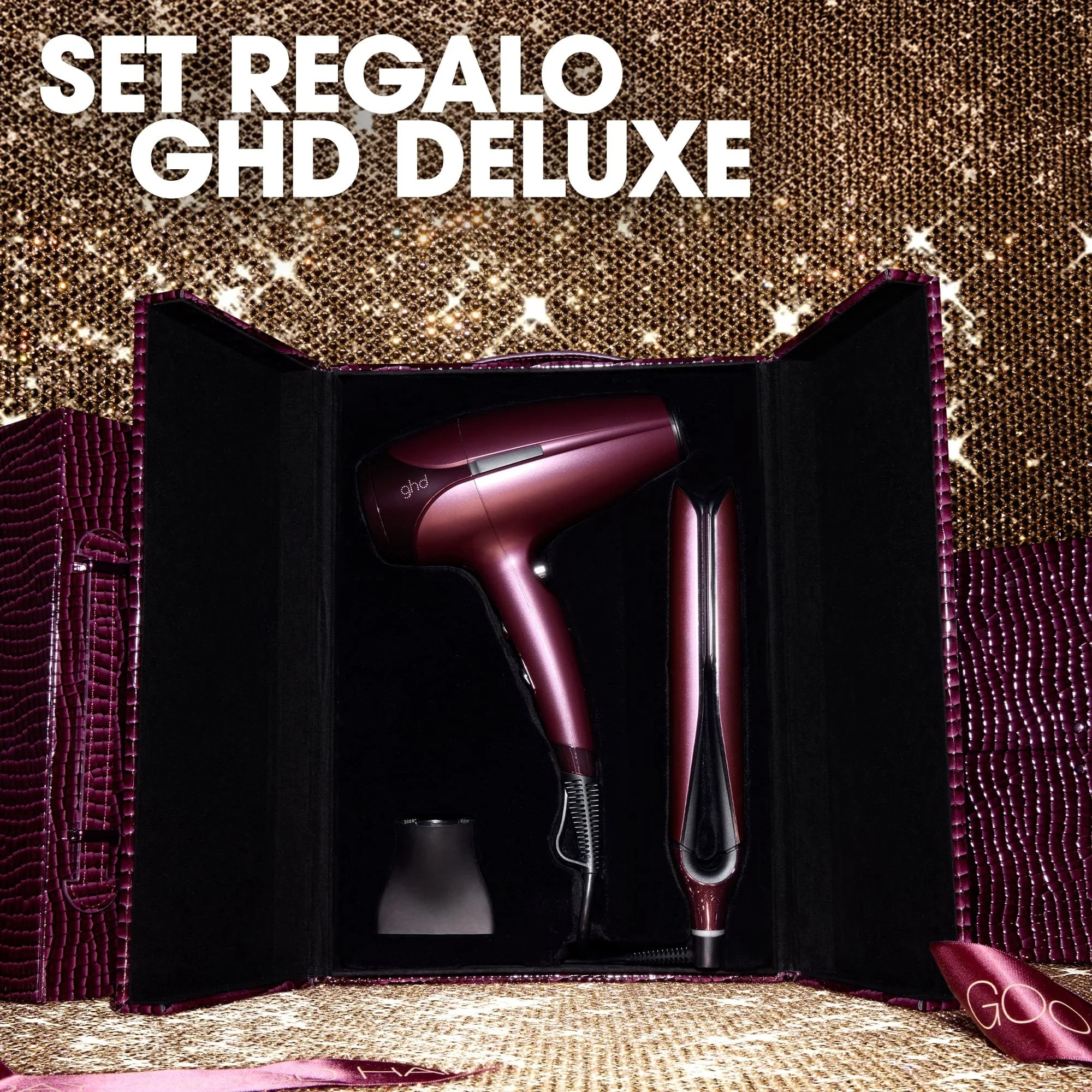 Asciugacapelli ghd Christmas Bundle Deluxe - chronos + helios™ - Cofanetti per Capelli, Piastra Capelli, Asciugacapelli