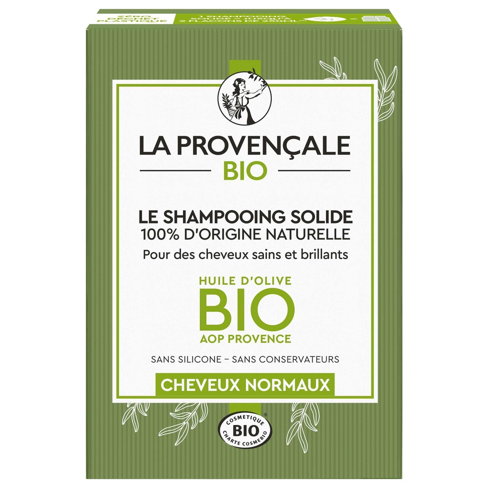 La Provençale La Provençale Le Shampoing solide 100% d'origine naturelle 60g Shampooing solide 100% d'origine naturelle cheveux normaux certifié bio