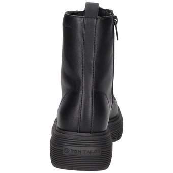 Tom Tailor Schnür Boots in schwarz