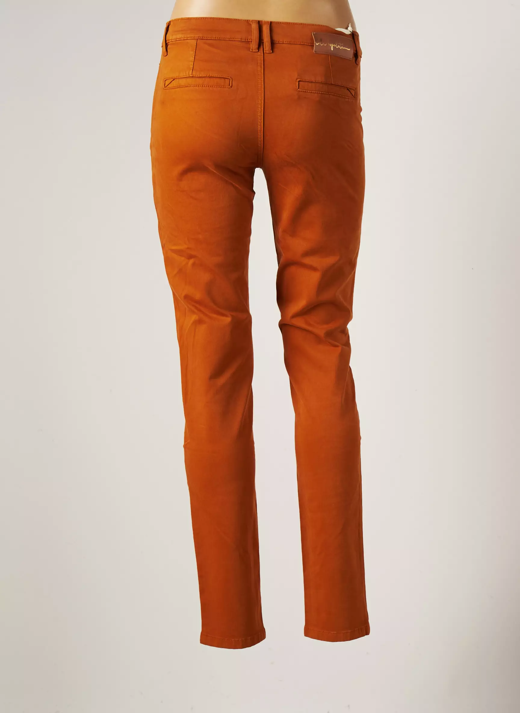 Lola Espeleta Pantalons Chino Femme couleur jaune