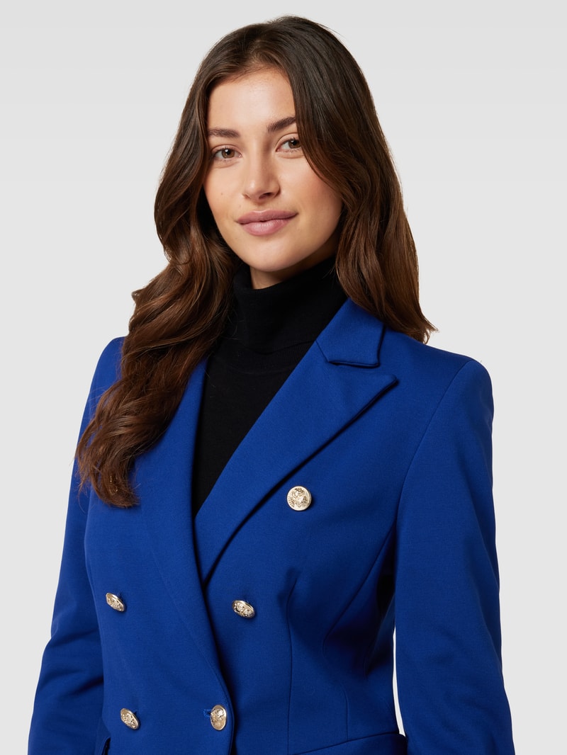 Blazer mit doppelreihiger Knopfleiste in royalblau