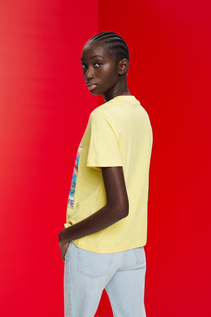 Baumwoll-T-Shirt mit Frontprint