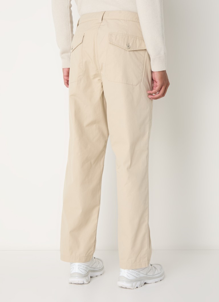 Pantaloni Stone Island 312F1 cu croi drept și buzunare laterale