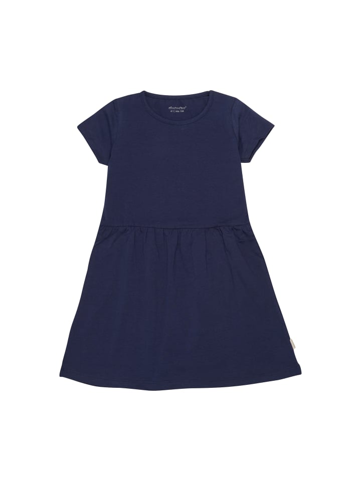 Minymo Jerseykleid MIDress SS (2-pack) - 6030  Verspieltes Kleid mit Print in Blau günstig kaufen
