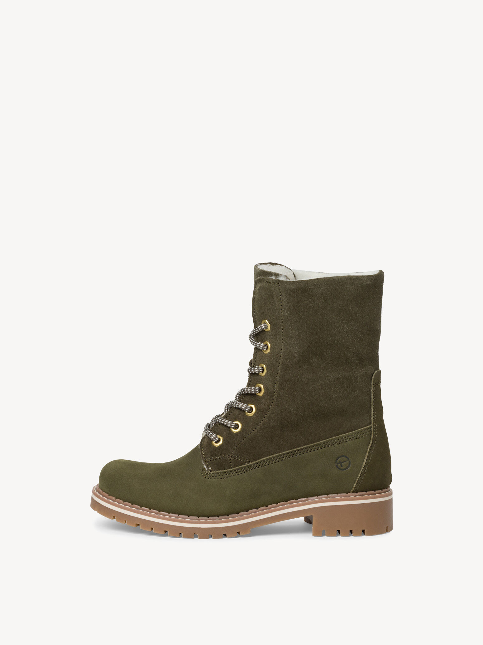 Bottine en cuir - vert doublure chaude