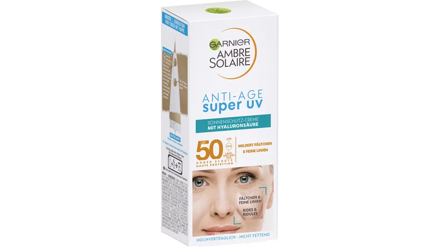 Garnier Ambre Solaire Anti-Age Sonnenschutz-Milch LSF50+ 50 ml