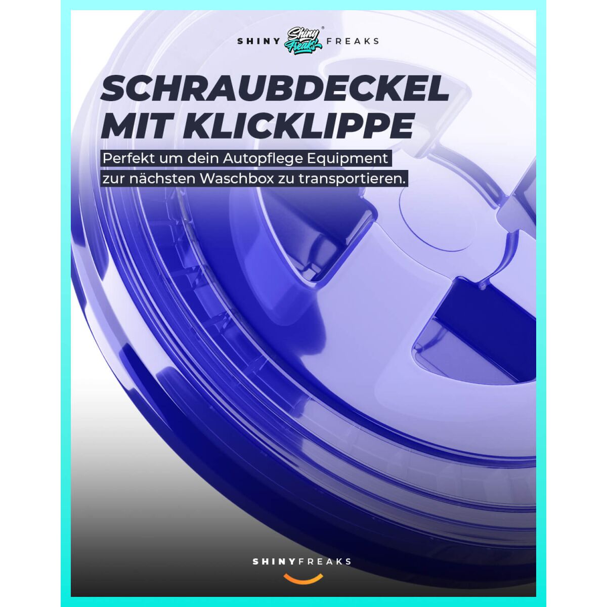 chemicalworkz Performance Buckets Wascheimer mit Deckel clear blue 3,5GAL