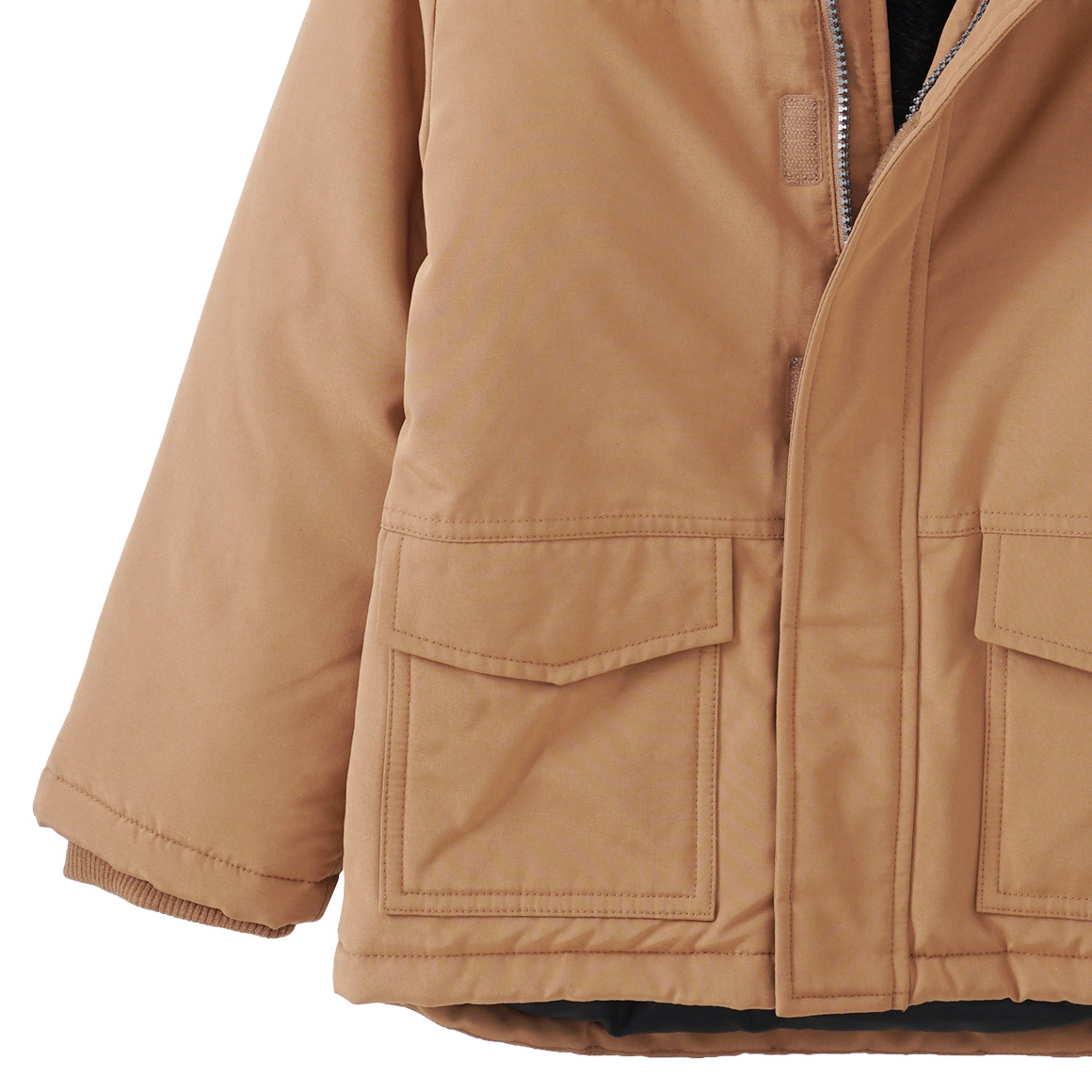 Jungen Parka mit Teddyplüsch
