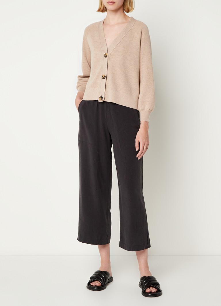 Whistles Jade high-waist loose-fit trousers in lyocell with side pockets