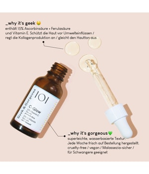 Geek & Gorgeous 101 C-Glow - 15% Vitamin C Serum Gesichtsserum-30 ml