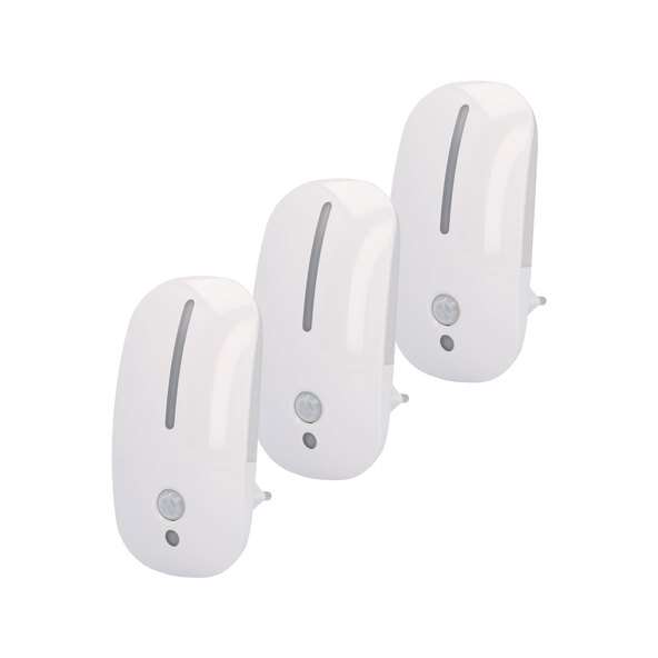 LED-Steckdosen-Nachtlicht, 3er-Set