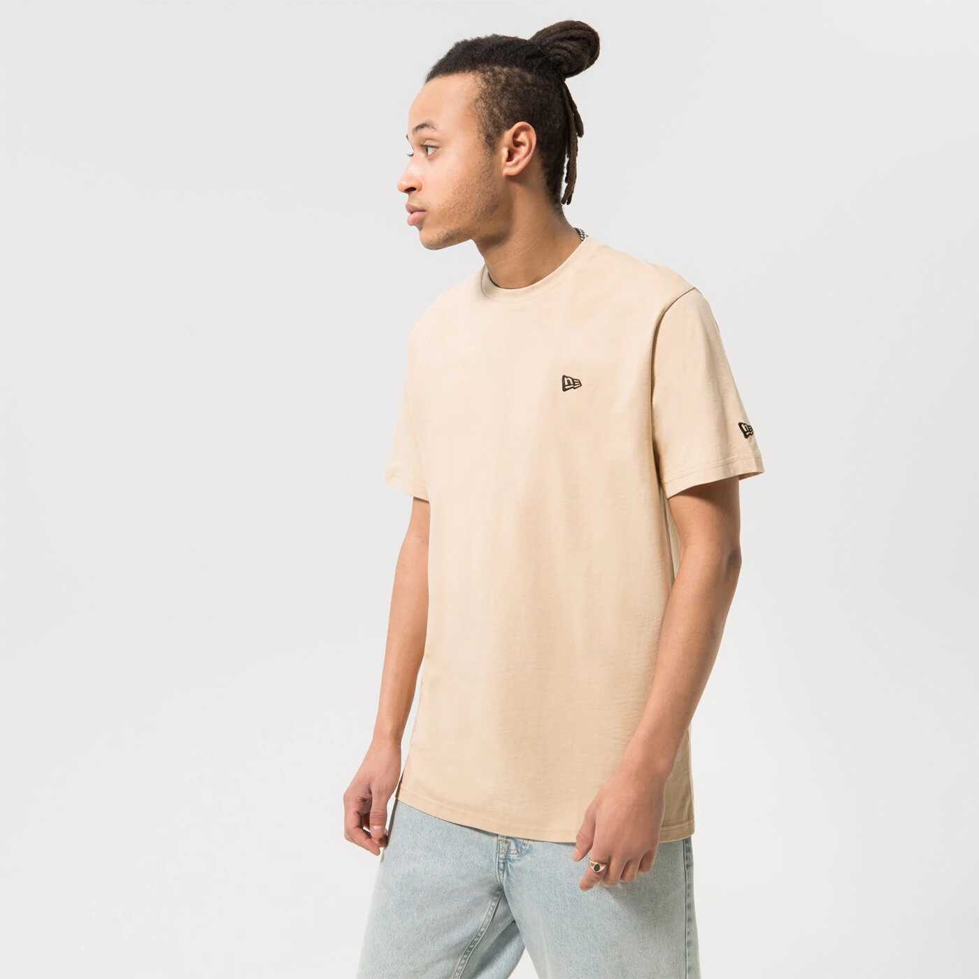 NEW ERA T-SHIRT NE ess OMLBLK NONE Beige
