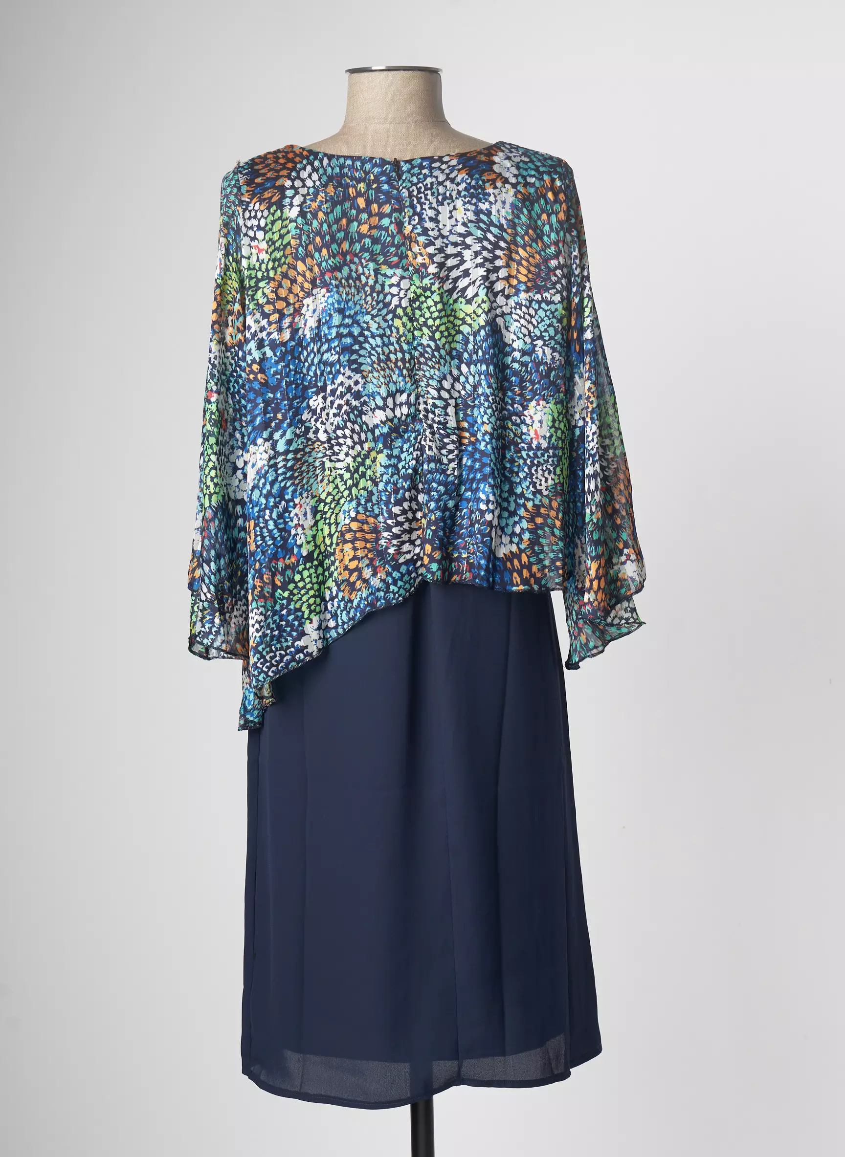Multiples Robes Mi Longues Femme couleur bleu