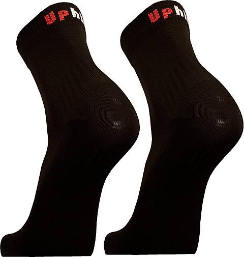 UphillSport Laufsocken 'FRONT' 2er Pack mit gepolstertem Rist
