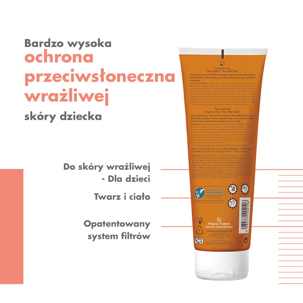 Avene zaštitno mlijeko za sunčanje za djecu SPF50+