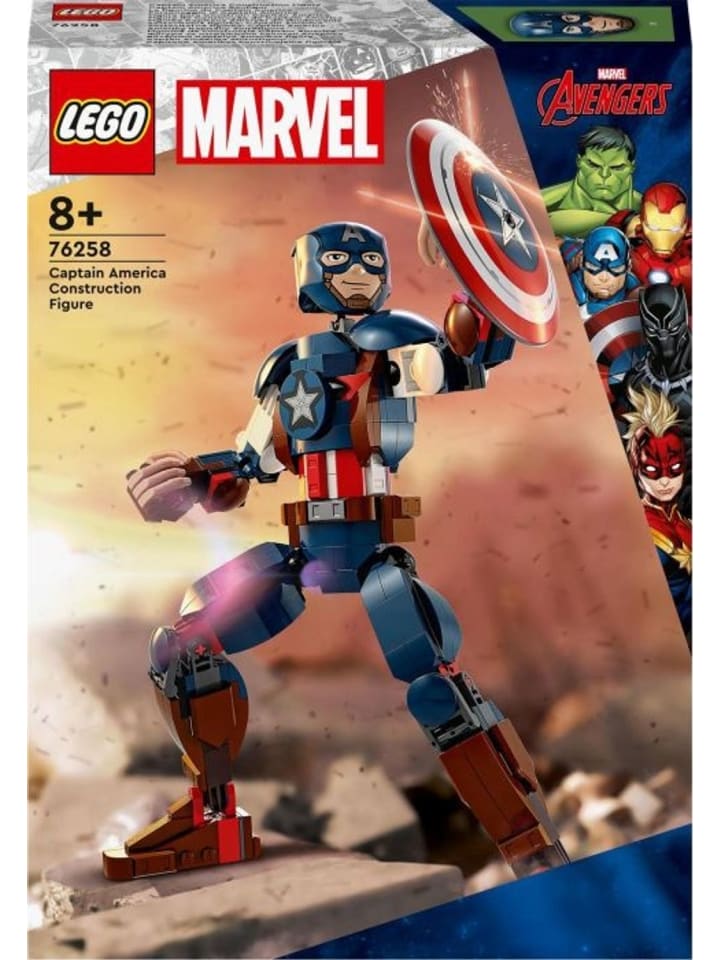 LEGO Marvel Super Heroes Captain America Baufigur in Mehrfarbig ab 8 Jahre günstig kaufen onesize