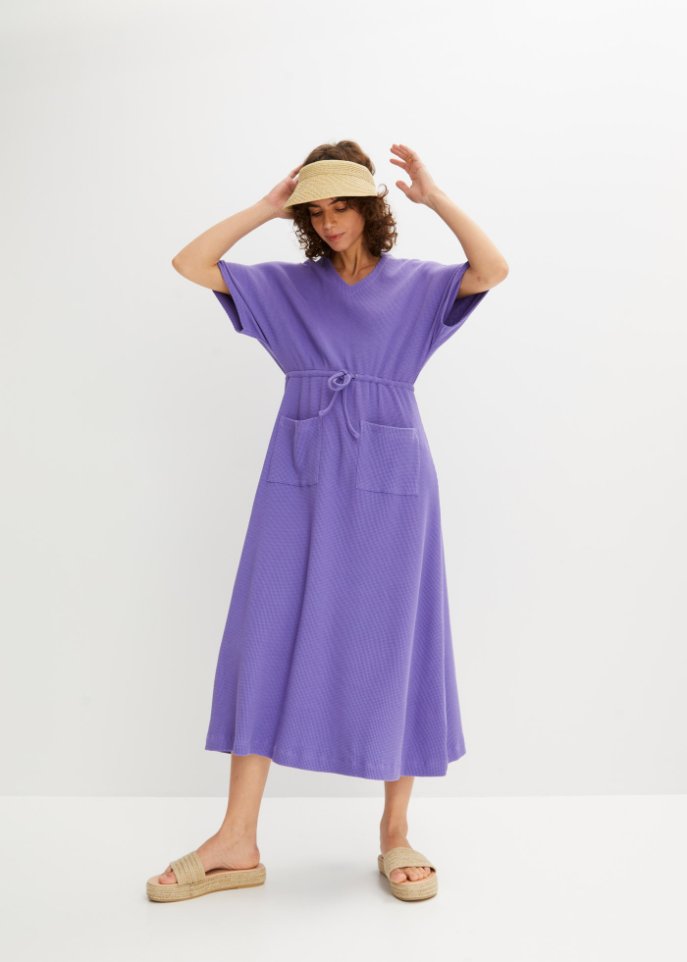Midikleid mit aufgesetzten Taschen