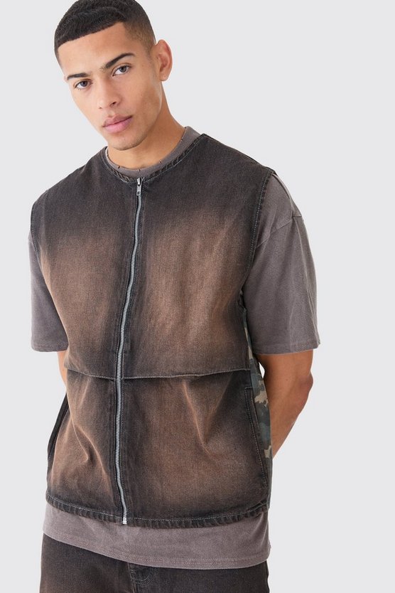 Utility Denim-Weste