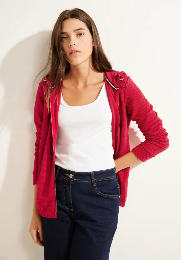 CECIL Cooler Cardigan mit Kapuze