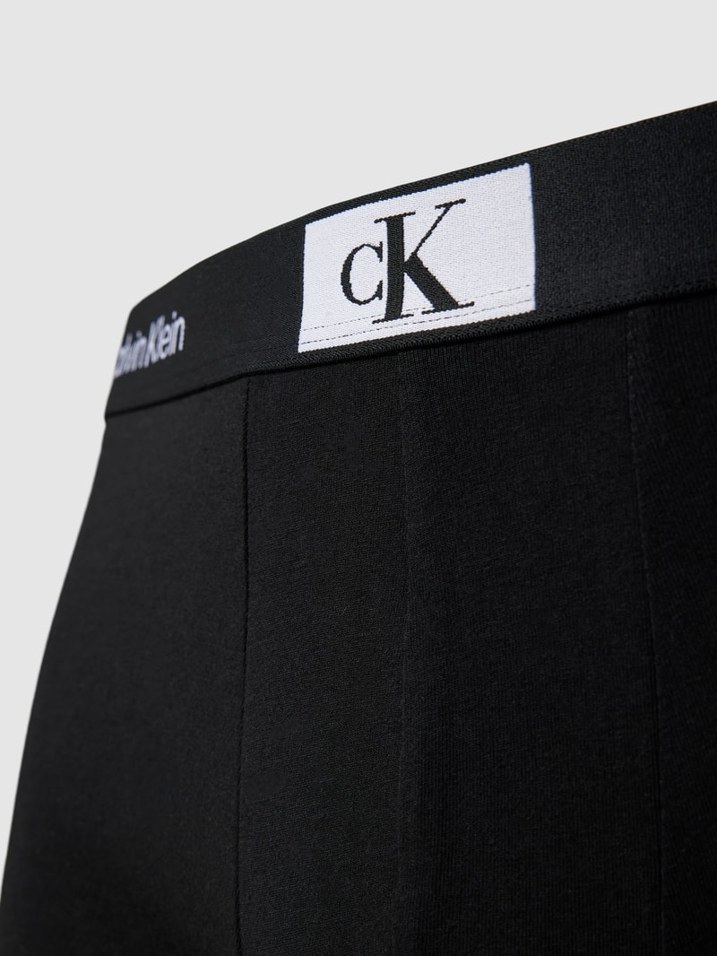 PLUS SIZE Trunks im 3er-Pack mit elastischem Logo-Bund in schwarz