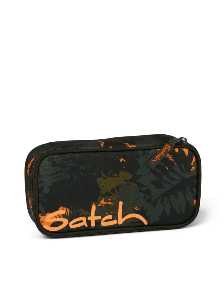 Satch Schlamperbox Jurassic Jungle in Grün/Orange günstig kaufen onesize