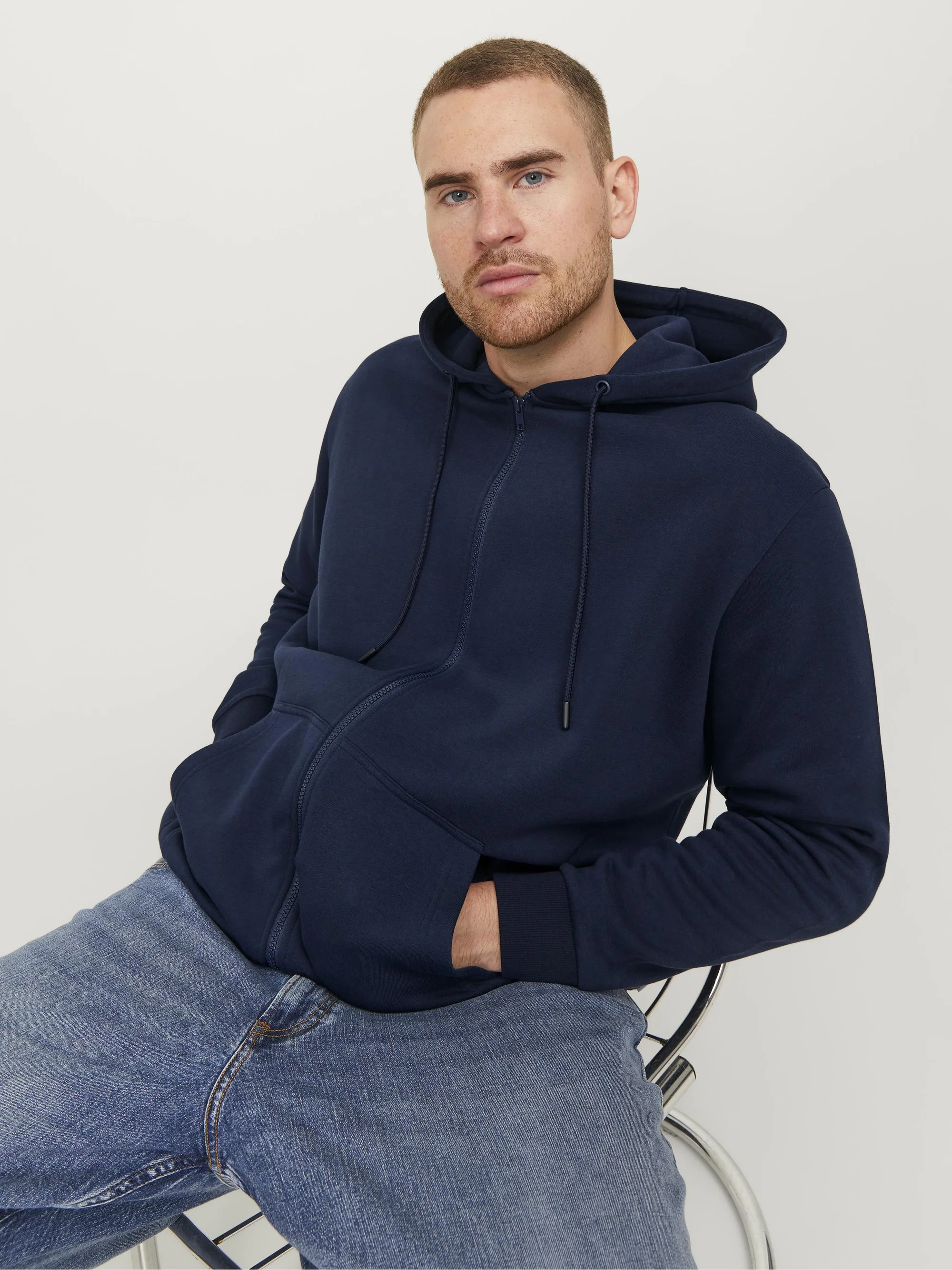 Jack & Jones JJEBRADLEY ZIP HOOD - Sudadera con cremallera