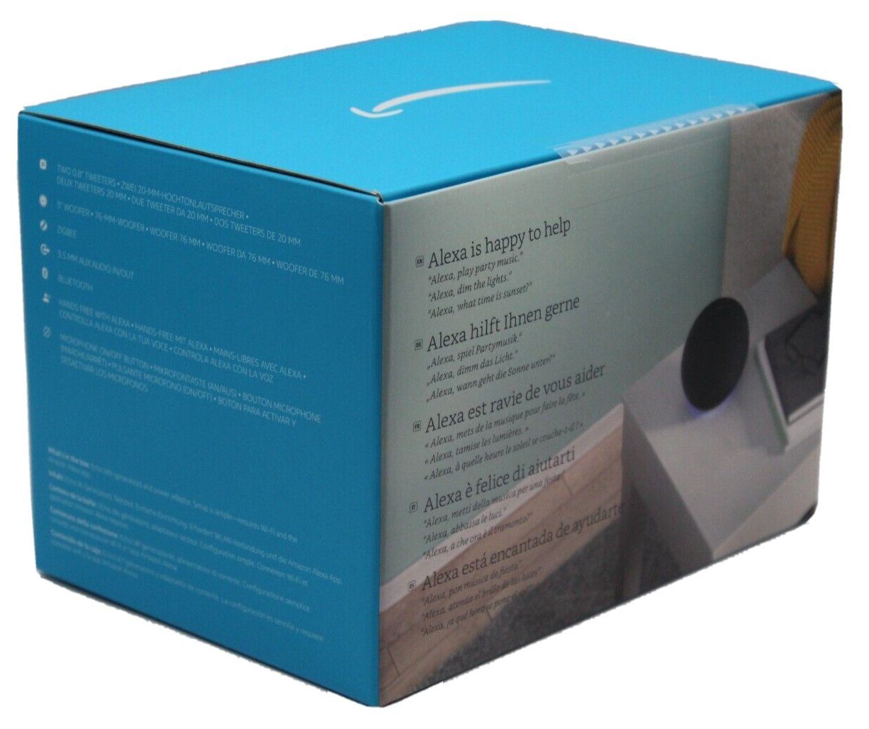 Amazon Echo 4. Generation Smarter WLAN und Bluetooth Lautsprecher Smart Speaker (Bluetooth, WLAN (WiFi), Bluetooth, mit Alexa, Dolby-Audio)