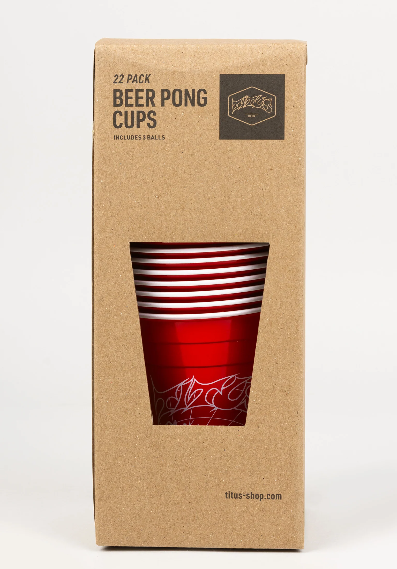 TITUS Skates Beer Pong Cups 22 Pack