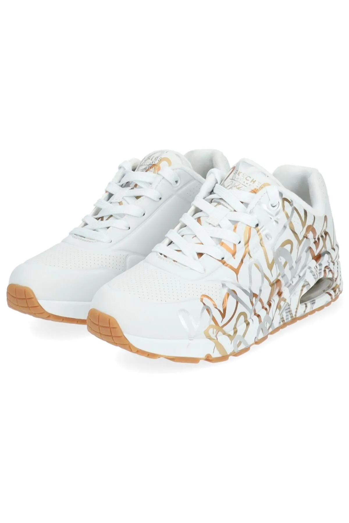 SKECHERS  Sneaker - Goldfarben - Flacher Absatz