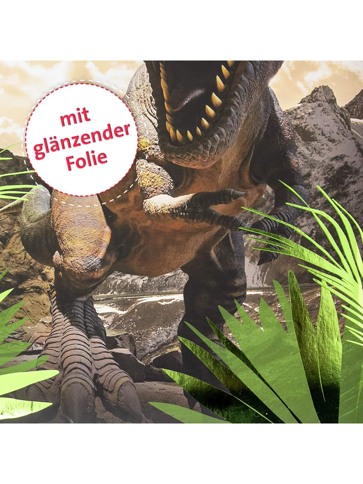 ROTH Zeugnismappe mit Glanzfolie, Tyrannosaurus in Grün günstig kaufen onesize