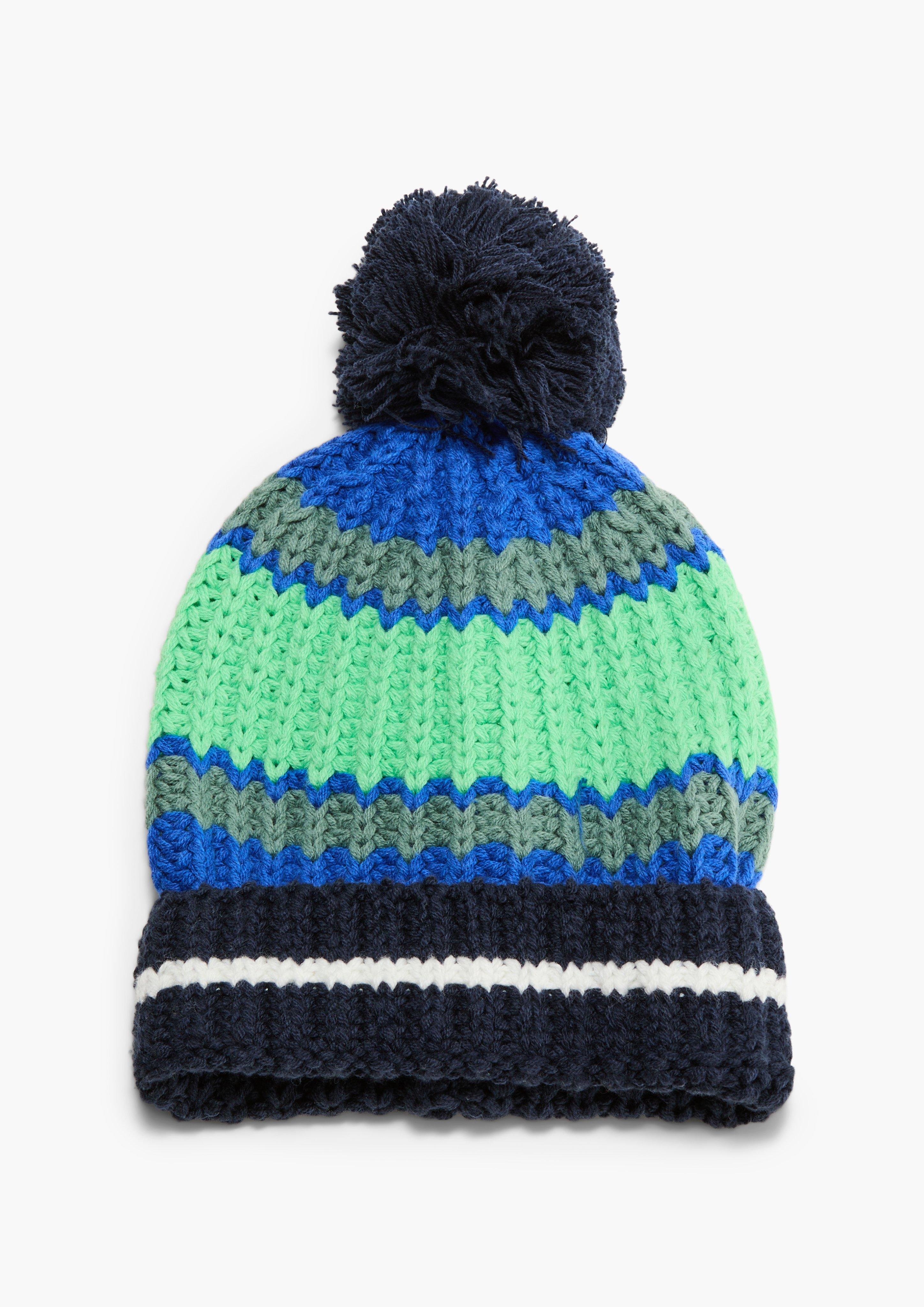 Strickmütze mit Pompom  2132402-59G4