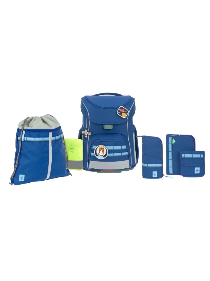 Lässig Lässig Schulranzen Set 7-teilig, Slim Unique dark blue günstig kaufen onesize