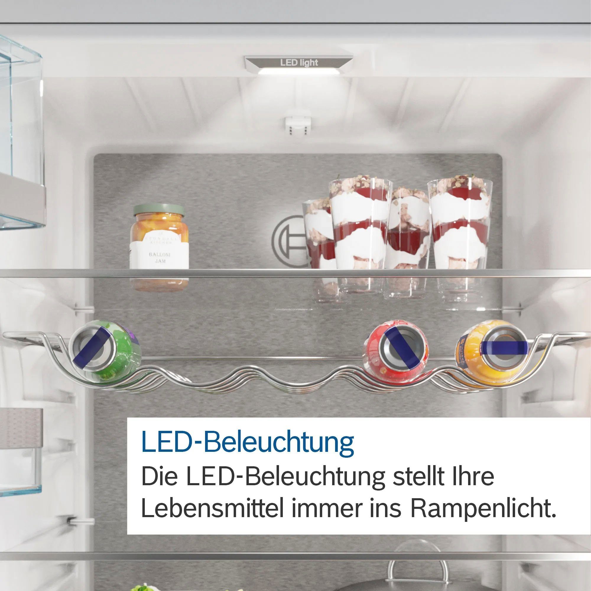 BOSCH Kühl-/Gefrierkombination Serie 6 KGE398XBA, 201 cm hoch, 60 cm breit