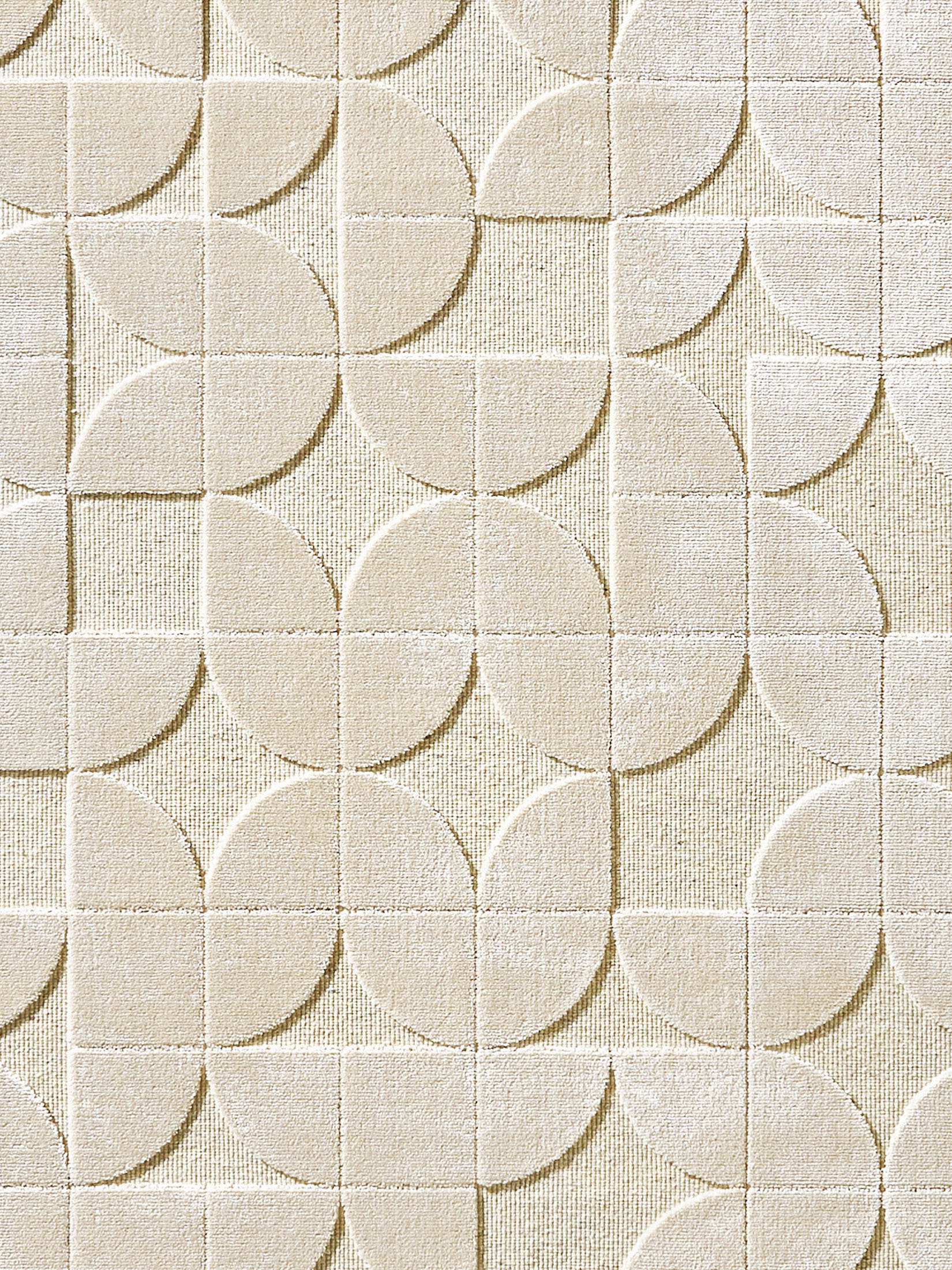 Butterfield Moderner Teppich, Creme