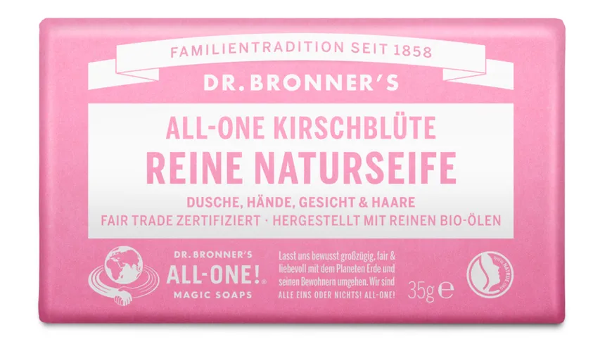 DR. BRONNER'S reine Naturseife Kirschblüte 34 g