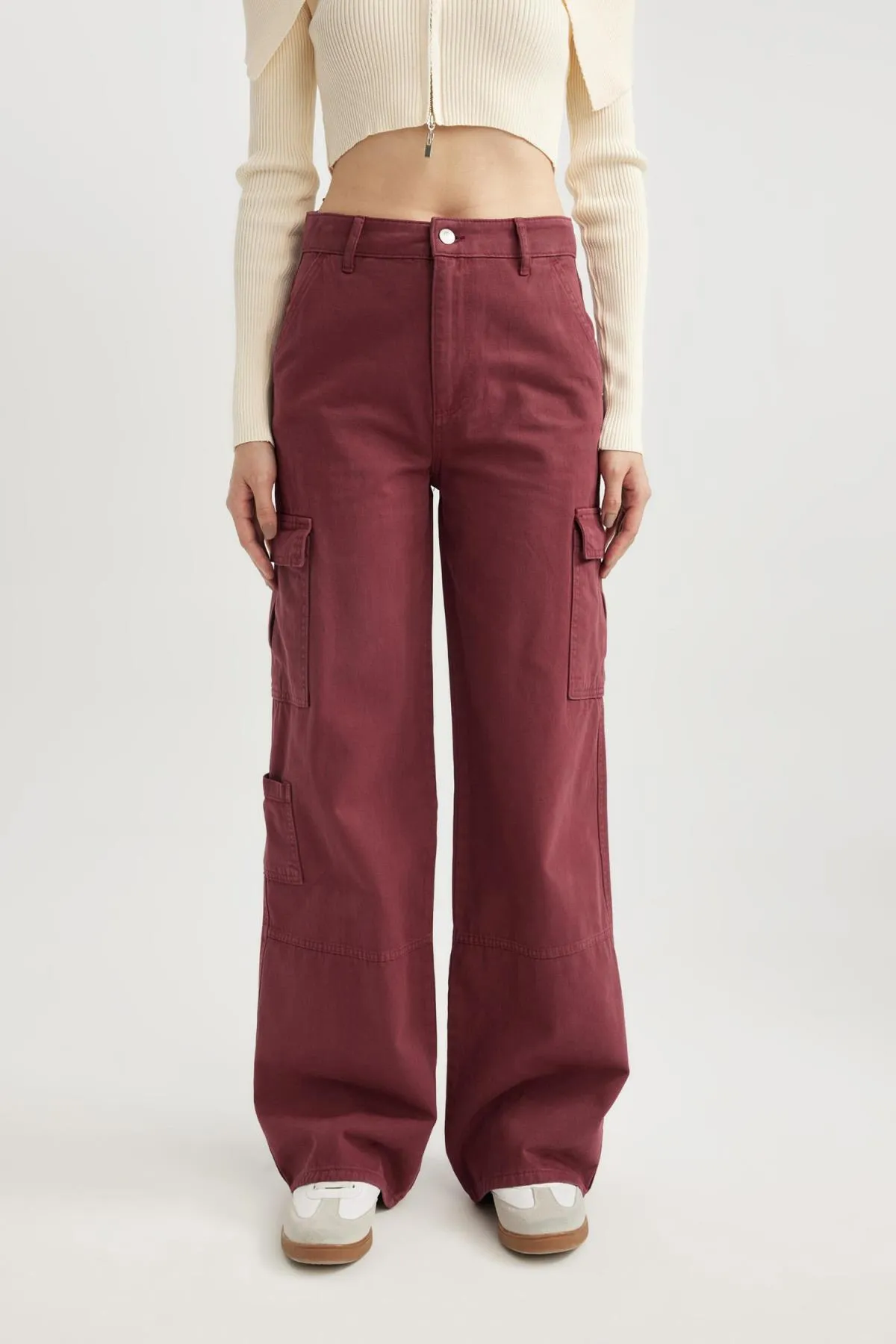 DeFacto  Coole Cargo-Gabardine-Hose mit weitem Bein