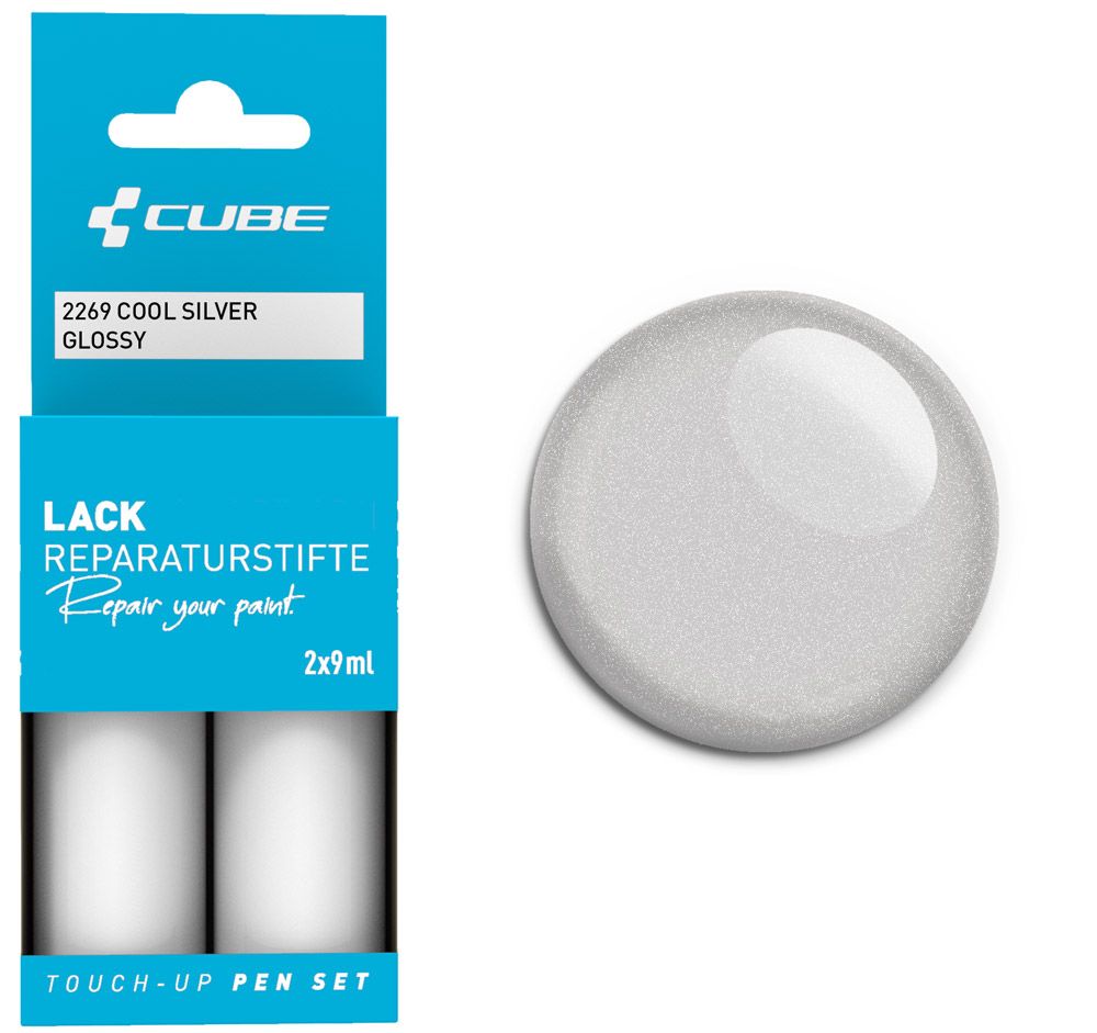 Cube Lackreparaturstift Set COOL SILVER glossy kaufen | Bike-Discount