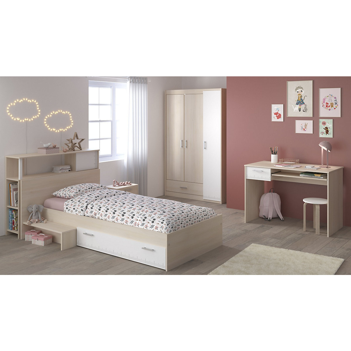 JUGENDZIMMER CHARLY 10 Kinderzimmer Set Komplett Möbel Modernes Design