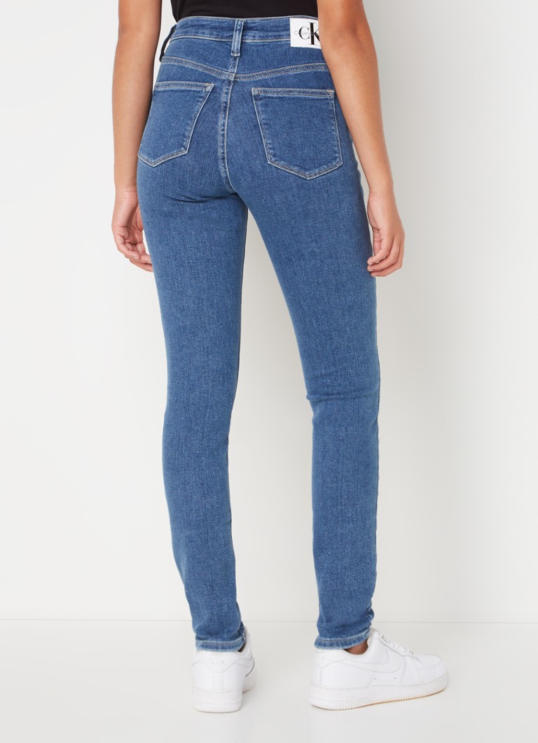 Jeans skinny a vita alta Calvin Klein, lavaggio medio