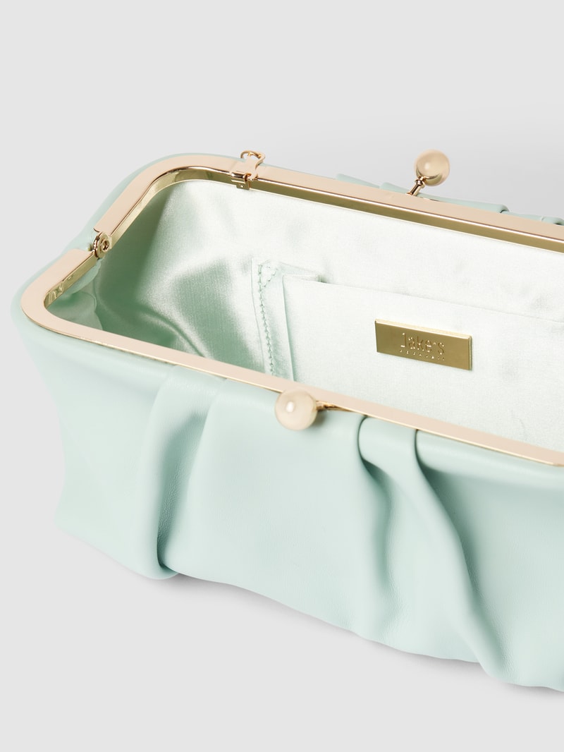 Handtasche in Leder-Optik in mint