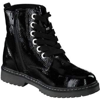 Tom Tailor Schnür Boots in schwarz