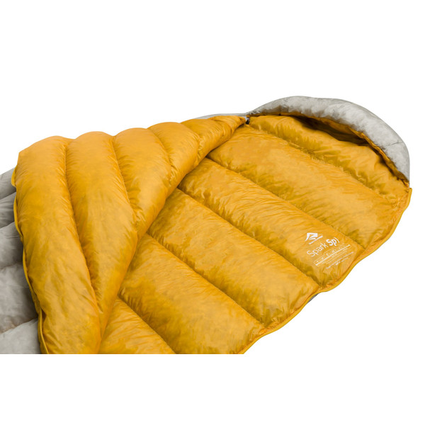 SPARK SPI - REGULAR LIGHT GREY / YELLOW - Sommerschlafsack