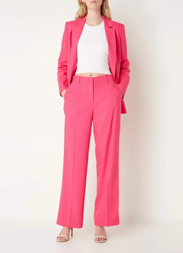 Spodnie Gerry Weber Hose, luźne, z wysokim stanem i kieszeniami bocznymi.
