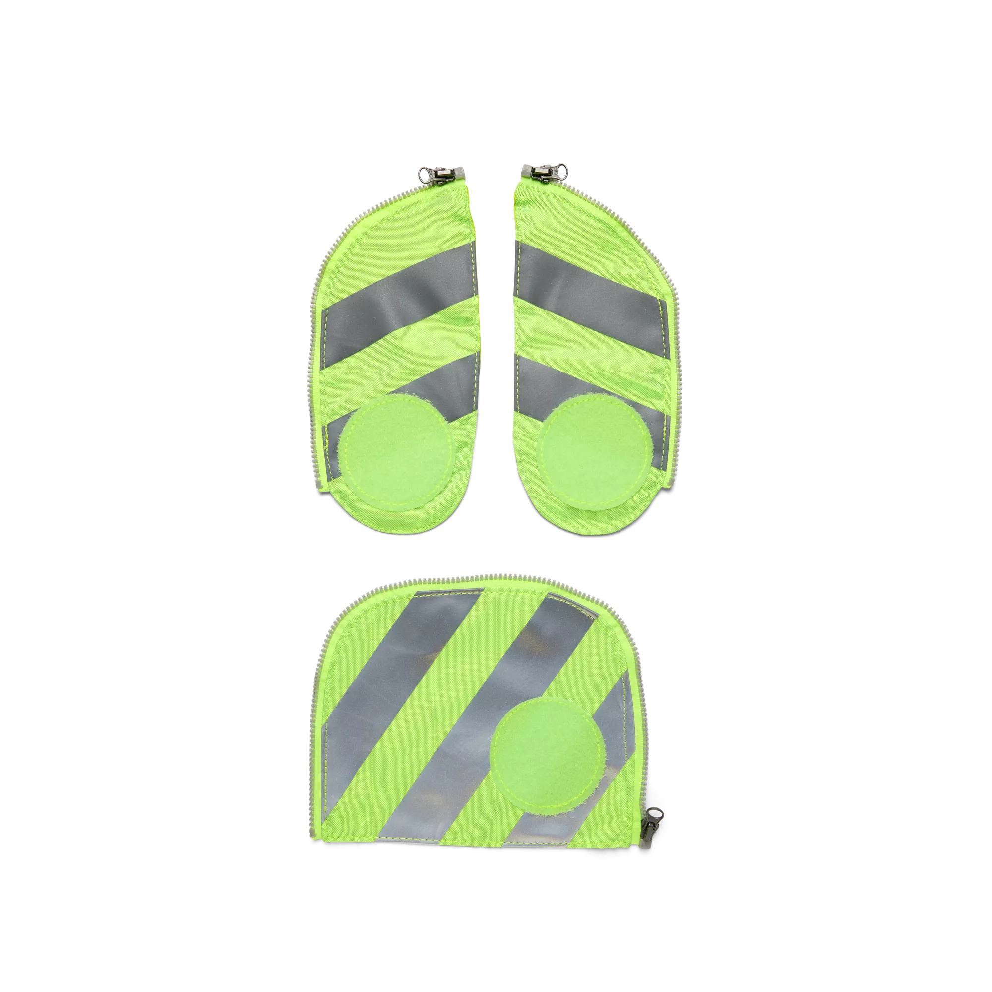 ergobag Zip-Set mit Reflektorstreifen Grün