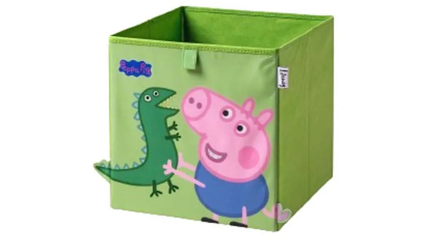 Lifeney Aufbewahrungsbox Peppa Pig 30x30x30cm blau, pink, grün
