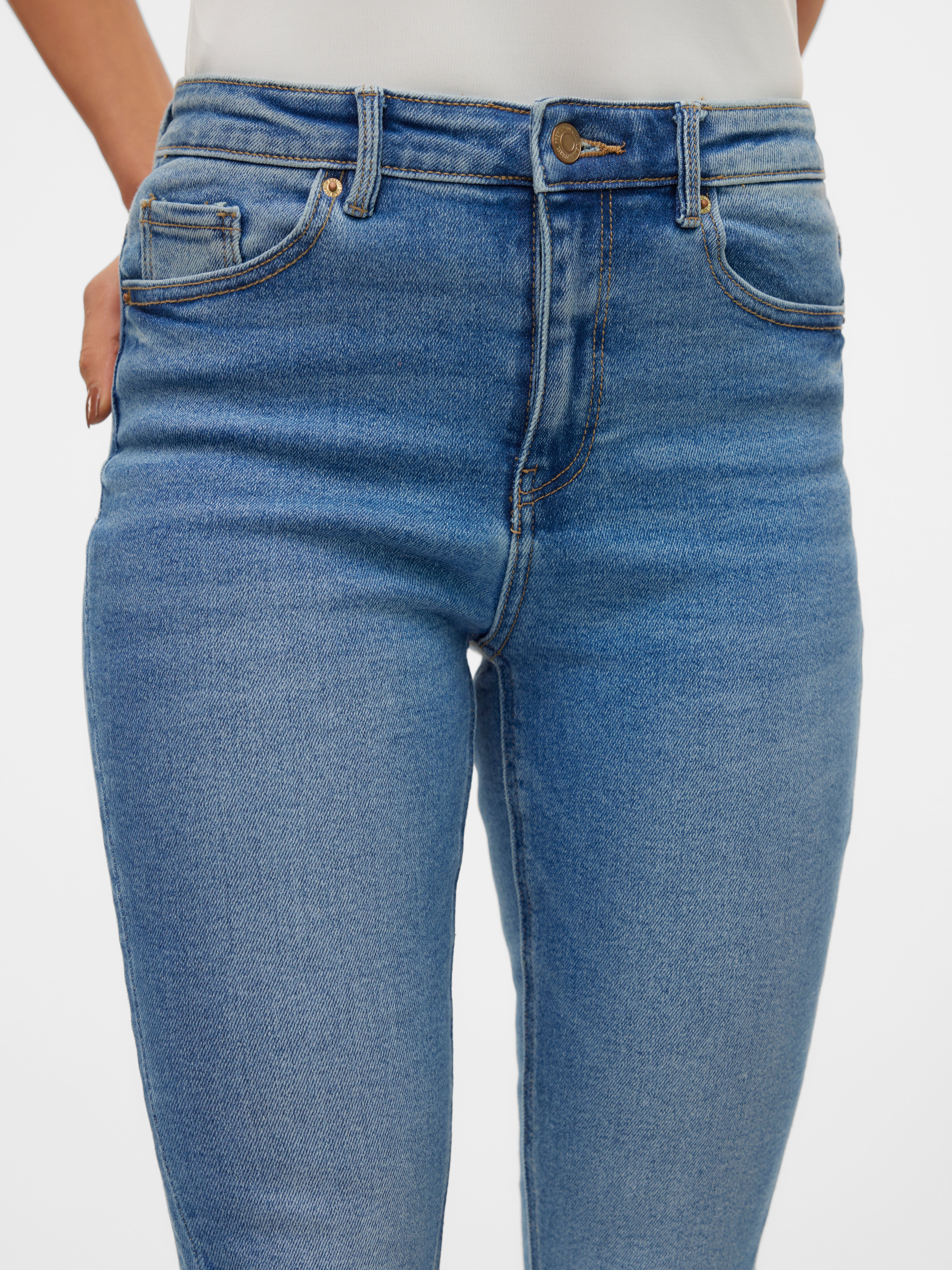 VMSOPHIA Hohe Taille Slim Fit Jeans