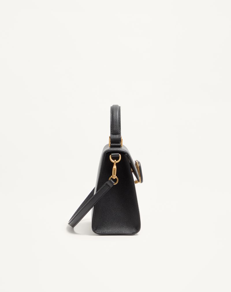 Bolsa Valentino Garavani Vsling pequena em couro de bezerro granulado.