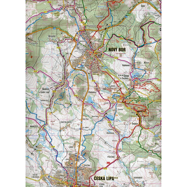 Wanderkarte Tschechien Luzicke hory 1 : 40 000 - Wanderkarte