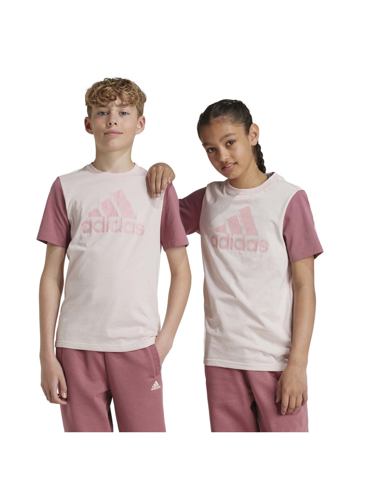Adidas Essentials T-Shirt Kinder rosa