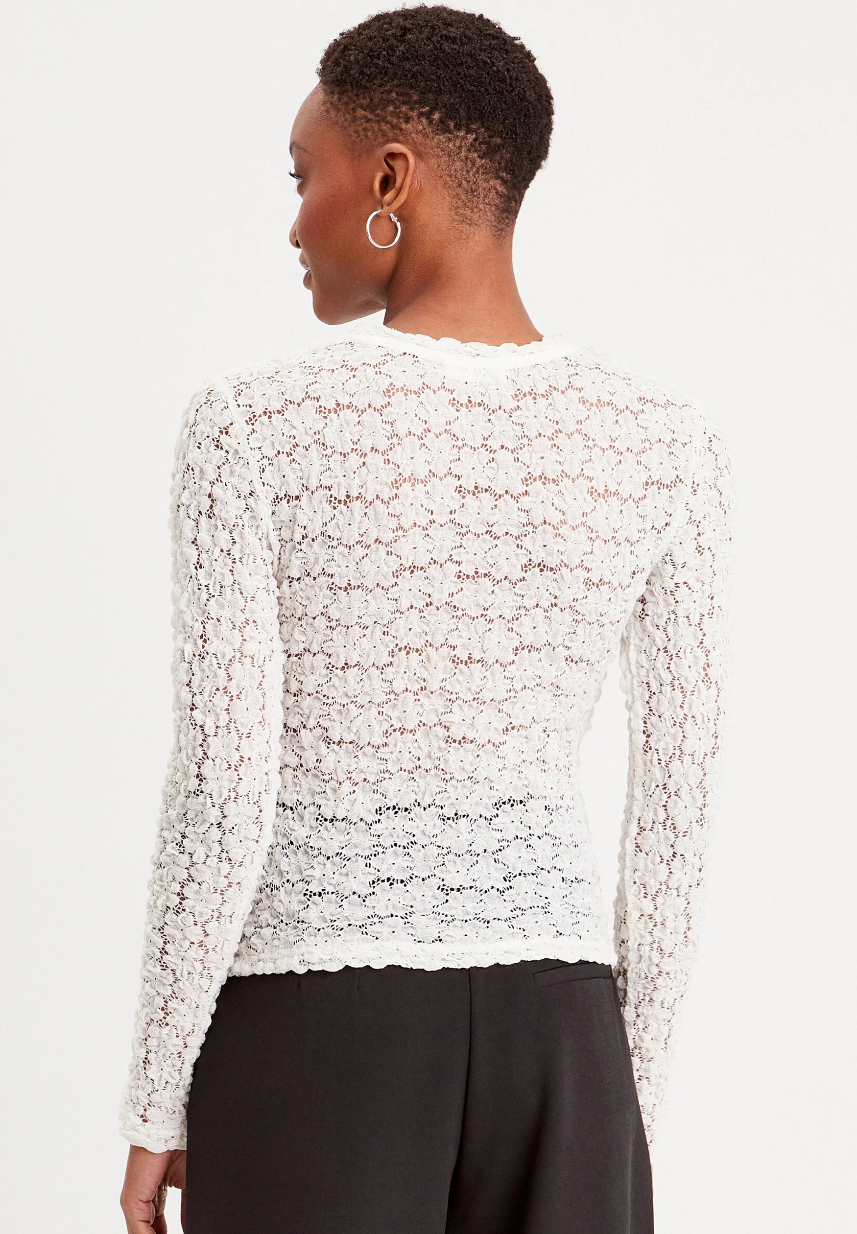 Cache Cache MIT AJOURMUSTERUND LANGEN ÄRMELN - Blusa